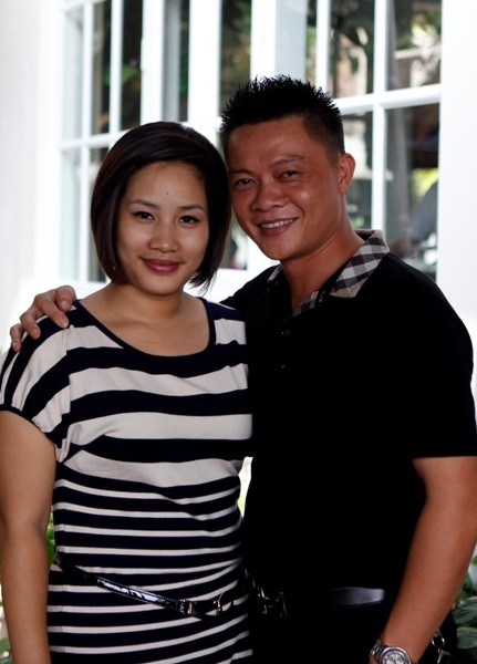 MC Quang Minh và bà xã (Ảnh: Nhân vật cung cấp)